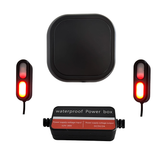 Cimosx CMX Motorcycle Blind Spot Radar Detection System – 130° Wide-Angle, 30m Range, Real-Time Three-Way Alerts, Dual-Side Warning Lights, Waterproof, Easy Universal Installation for Sport, Cruiser, Off-Road & More