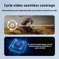 Cimosx FX motorcycle navigation recorder 6.25-inch large screen dual 2K driving camera | Support CarPlay/Android Auto | Front and rear dual recording | Bluetooth headset interconnection | Anti-shake night vision HD riding record | 24h parking monitoring