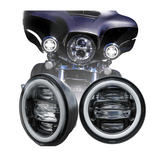 CIMOSX L25 4.5 inch 6500K LED fog light daytime auxiliary light | Suitable for Harley modified motorcycles