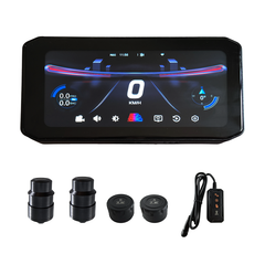 CIMOSX VSM Motorcycle Dash Cam 2K Front and Rear Dual Recording｜Support CarPlay/Android Auto｜BSD Blind Spot Monitoring｜Tire Pressure Monitoring｜6.25" HD IPS Waterproof Touch Screen｜GPS Track Recording｜Wireless WiFi Preview