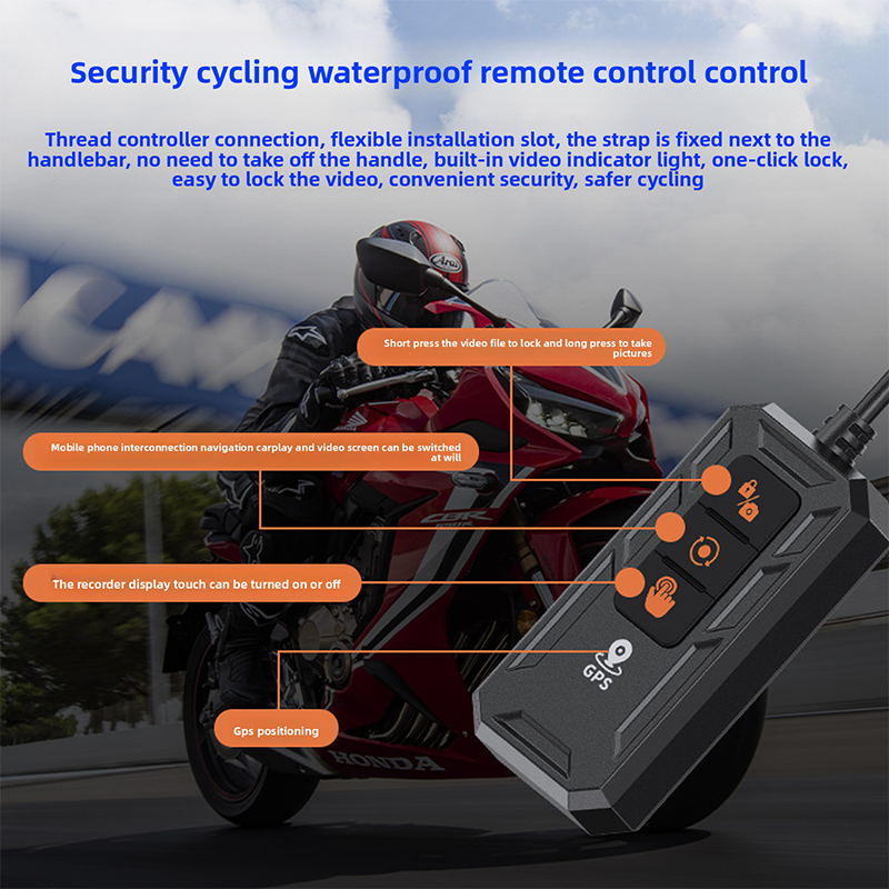 CIMOSX VSM Motorcycle Dash Cam 2K Front and Rear Dual Recording｜Support CarPlay/Android Auto｜BSD Blind Spot Monitoring｜Tire Pressure Monitoring｜6.25" HD IPS Waterproof Touch Screen｜GPS Track Recording｜Wireless WiFi Preview