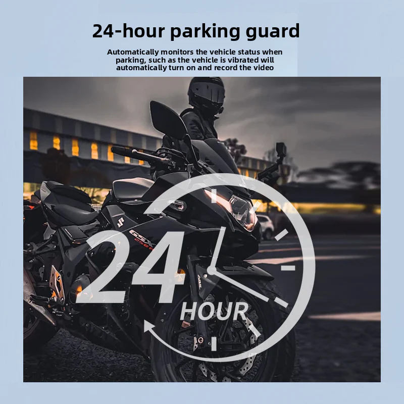 Cimosx FX motorcycle navigation recorder 6.25-inch large screen dual 2K driving camera | Support CarPlay/Android Auto | Front and rear dual recording | Bluetooth headset interconnection | Anti-shake night vision HD riding record | 24h parking monitoring