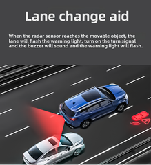 Cimosx DX BSD blind spot monitoring,lane assist system,microwave radar lane change safety warning,two-color warning light,reversing RCTA side vehicle warning,door opening warning,special general models available,all-weather blind spot sensing assistance