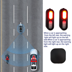 Cimosx CMX Motorcycle Blind Spot Radar Detection System – 130° Wide-Angle, 30m Range, Real-Time Three-Way Alerts, Dual-Side Warning Lights, Waterproof, Easy Universal Installation for Sport, Cruiser, Off-Road & More