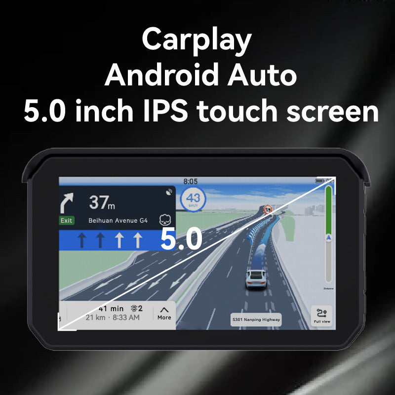Cimosx NEX Pro 5-inch CarPlay Android Auto motorcycle recorder | GPS navigation riding screen | front and rear 1080P video | wireless tire pressure monitoring | WiFi Bluetooth connection | multi-functional riding companion